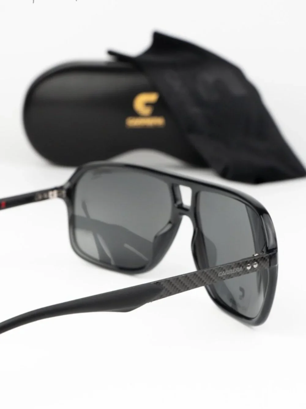 Carrera Women Sunglasses Grey Polar Pilot Carrera 8035/S 0KB7/M9 NEW AUTHENTIC